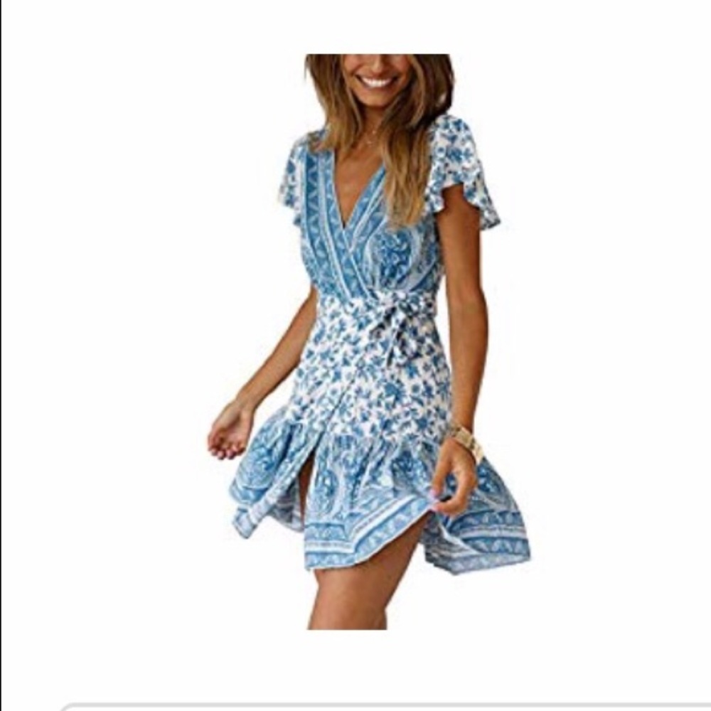 Boho wrap dress